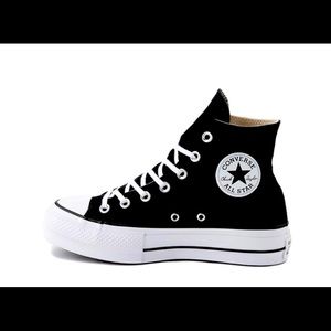 Brand new platform Converse high tops.